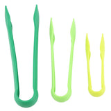 3 PCS Multifunctional Plastic Bread Tongs Food Clamps for Home Bakery (Blue) In Australia - Darrahopens