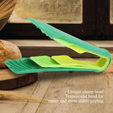 3 PCS Multifunctional Plastic Bread Tongs Food Clamps for Home Bakery (Blue) In Australia - Darrahopens