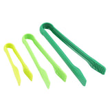 3 PCS Multifunctional Plastic Bread Tongs Food Clamps for Home Bakery (Blue)