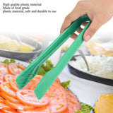 3 PCS Multifunctional Plastic Bread Tongs Food Clamps for Home Bakery (Blue)