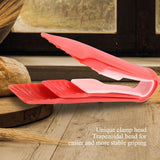 3 PCS Multifunctional Plastic Bread Tongs Food Clamps for Home Bakery (Red) In Australia - Darrahopens