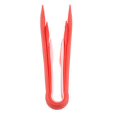 3 PCS Multifunctional Plastic Bread Tongs Food Clamps for Home Bakery (Red)