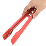 3 PCS Multifunctional Plastic Bread Tongs Food Clamps for Home Bakery (Red)