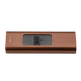 Portable Electronic USB Charging Flameless Windproof Cigar Cigarette Lighter Male Gifts(Coffee) In Australia - Darrahopens