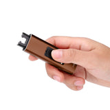 Portable Electronic USB Charging Flameless Windproof Cigar Cigarette Lighter Male Gifts(Coffee)