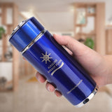 Stainless Alkaline Water Bottle Portable Nano Balance Bio Energy Lonizer Cup Flask(Blue)