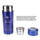 Stainless Alkaline Water Bottle Portable Nano Balance Bio Energy Lonizer Cup Flask(Blue)