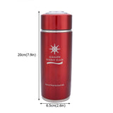 Stainless Alkaline Water Bottle Portable Nano Balance Bio Energy Lonizer Cup Flask(Red)