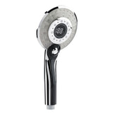 3 Spraying Mode Digital Display Handheld Shower Head with 3-color Temperature Control LED Light