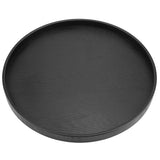 Round Shape Solid Wood Tea Coffee Snack Food Meals Serving Tray Plate Restaurant Trays Black In Australia - Darrahopens