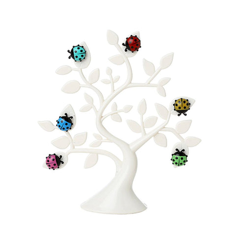 Fridge Magnet TreeShape Self Adhesive Door Knob Anti Collision for Home Decor (White) In Australia - Darrahopens