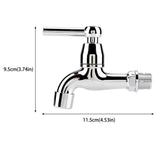 Plastic Washing Machine Faucet Sink Basin Water Tap with Single Spout Handle #2