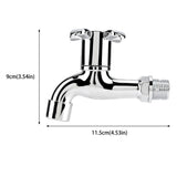 Plastic Washing Machine Faucet Sink Basin Water Tap with Single Spout & Handle #4