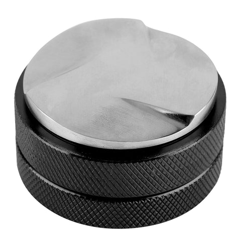 Antislip Stainless Steel Smart Coffee Tamper 58mm Diameter With Three Angled Slopes Black In Australia - Darrahopens
