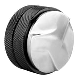 Antislip Stainless Steel Smart Coffee Tamper 58mm Diameter With Three Angled Slopes Black