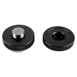 Antislip Stainless Steel Smart Coffee Tamper 58mm Diameter With Three Angled Slopes Black