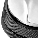 Antislip Stainless Steel Smart Coffee Tamper 58mm Diameter With Three Angled Slopes Black