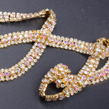 3 Rows Diamond Mesh Wrap Roll Sparkle Crystal Rhinestone Ribbon Wedding Dress Decoration In Australia - Darrahopens