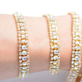 3 Rows Diamond Mesh Wrap Roll Sparkle Crystal Rhinestone Ribbon Wedding Dress Decoration