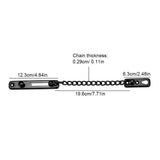 Stainless Steel Durable Anti theft Chain Lock Security Guard Inside Door Home Hotel(1#)