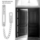 Stainless Steel Durable Anti theft Chain Lock Security Guard Inside Door Home Hotel(2#)