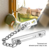 Stainless Steel Durable Anti theft Chain Lock Security Guard Inside Door Home Hotel(2#)