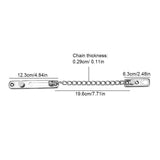 Stainless Steel Durable Anti theft Chain Lock Security Guard Inside Door Home Hotel(2#)