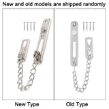 Stainless Steel Durable Anti theft Chain Lock Security Guard Inside Door Home Hotel(2#)