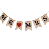 Burlap Banner Hanging Flags for Party Wedding Bridal Proposal Decoration In Australia - Darrahopens