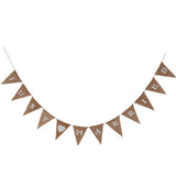 Burlap Triangle Banner Hanging Flags for Party Wedding Bridal Proposal Decoration 02 In Australia - Darrahopens