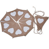 LOVE Triangle Linen Hanging Flags Heart shaped Banner Bunting for Wedding Decoration In Australia - Darrahopens