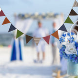 Triangle Linen Hanging Flags Banner Bunting for Wedding Bridal Proposal Decoration In Australia - Darrahopens