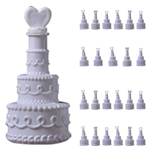 24Pcs Three layer Cake Topper Wedding Cake Birthday Party Food Decoration In Australia - Darrahopens