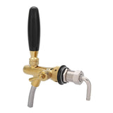 G5/8 Chrome Plating Stainless Steel Adjustable Beer Dispenser Tap Faucet for Home Bar(Gold)