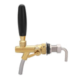 G5/8 Chrome Plating Stainless Steel Adjustable Beer Dispenser Tap Faucet for Home Bar(Gold)