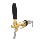 G5/8 Chrome Plating Stainless Steel Adjustable Beer Dispenser Tap Faucet for Home Bar(Gold)