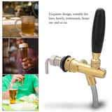 G5/8 Chrome Plating Stainless Steel Adjustable Beer Dispenser Tap Faucet for Home Bar(Gold) In Australia - Darrahopens