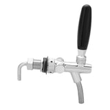G5/8 Chrome Plating Stainless Steel Adjustable Beer Dispenser Tap Faucet for Home Bar(Silver)