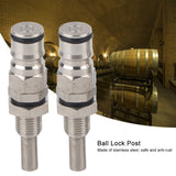 2pcs/ Set Stainless Steel Sturdy Keg Beer Ball Lock Post Connector