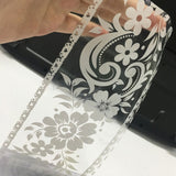 Flowers Patterns Mirror Waistline Wall Glass Stickers Home Store Decal Decor In Australia - Darrahopens