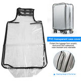 PVC Transparent Dust Proof Luggage Suitcase Cover Waterproof Trolley Case Protecter 28in