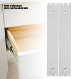 2pcs/ Set Mini Aluminum Alloy Durable Smooth Slideway for Drawer Cabinet(100mm)