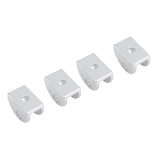 4Pcs Space Aluminum Glass Clamp Holder Window Fixing Clip Arc Bracket for Thickness 5-8mm S In Australia - Darrahopens
