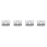 4Pcs Space Aluminum Glass Clamp Holder Window Fixing Clip Arc Bracket for Thickness 5-8mm S In Australia - Darrahopens