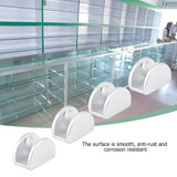 4Pcs Space Aluminum Glass Clamp Holder Window Fixing Clip Arc Bracket for Thickness 5-8mm S In Australia - Darrahopens