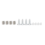 4Pcs Space Aluminum Glass Clamp Holder Window Fixing Clip Arc Bracket for Thickness 5-8mm S