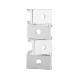 4Pcs Space Aluminum Glass Clamp Holder Window Fixing Clip Arc Bracket for Thickness 5-8mm S