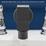 Black Brass Square Washing Machine Faucet Wall Mount Laundry Cold Water Tap(Mop Pool) In Australia - Darrahopens