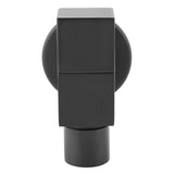 Black Brass Square Washing Machine Faucet Wall Mount Laundry Cold Water Tap(Mop Pool)