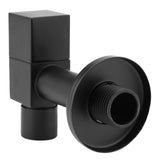 Black Brass Square Washing Machine Faucet Wall Mount Laundry Cold Water Tap(Mop Pool)